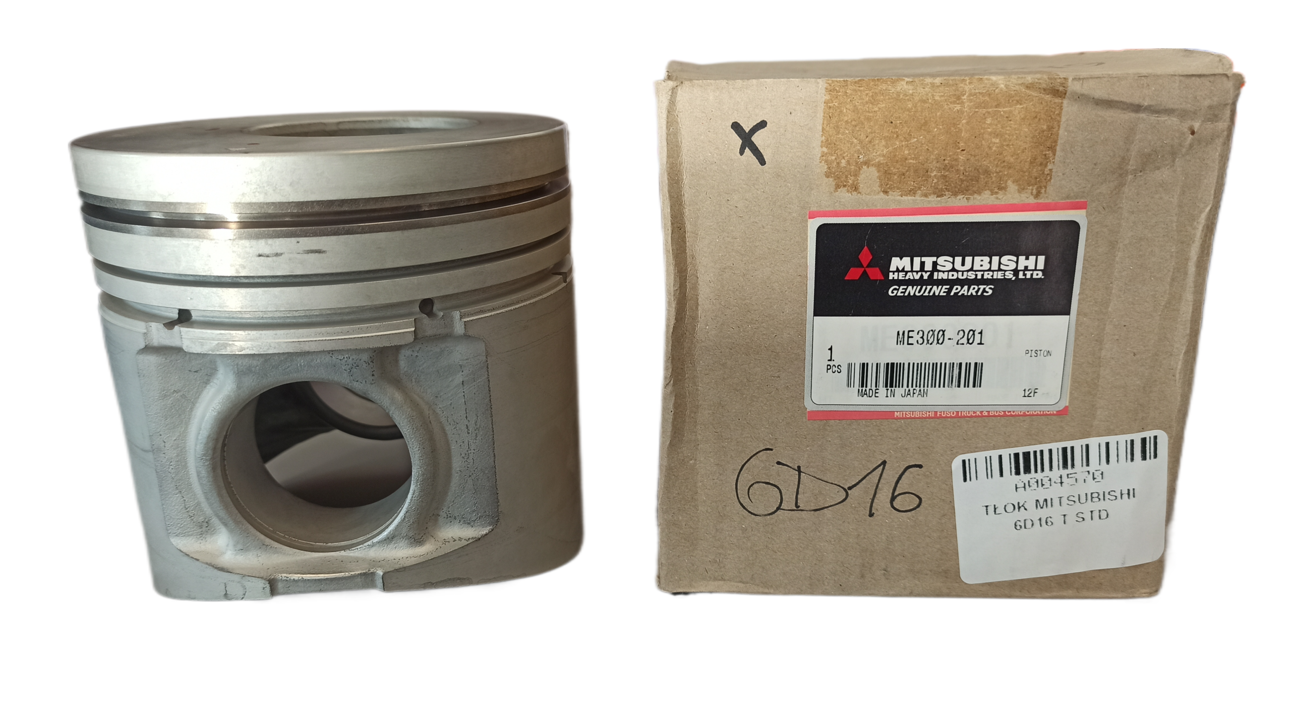 Tłok STD Mitsubishi 6D16 6D16T Oryginał - GENEUS